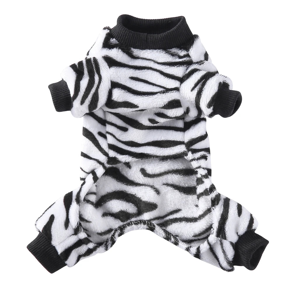 Fleece Winter Pajamas for Small Dogs