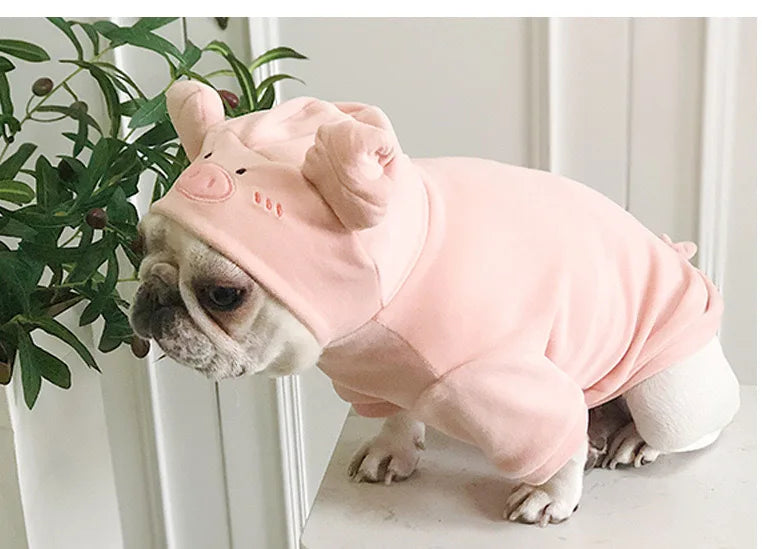 Cow and Pig Outfit for small and Medium dogs cutie Pajamas