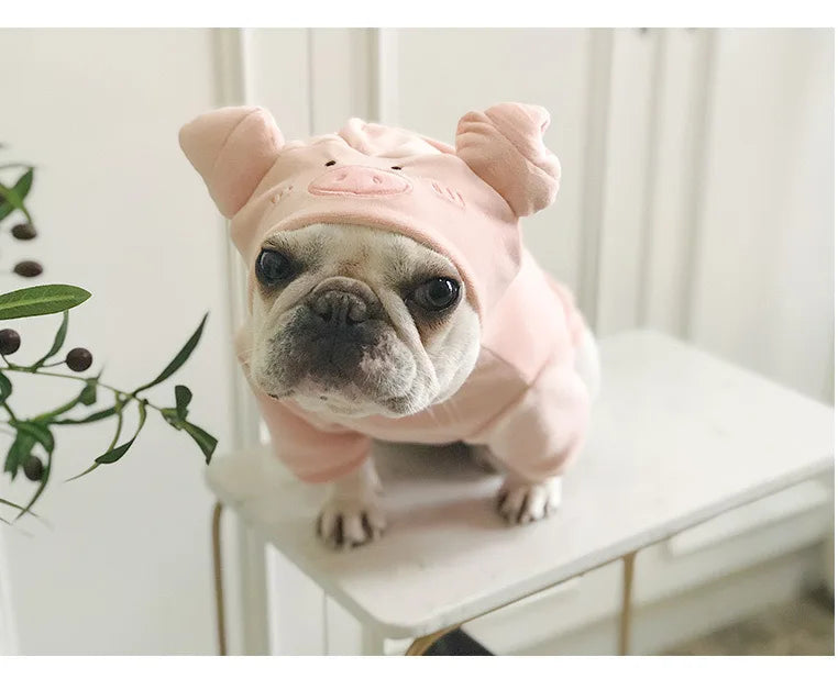 Cow and Pig Outfit for small and Medium dogs cutie Pajamas