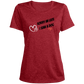 Sorry Im late Ladies' Heather Scoop Neck Performance Tee