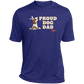 Proud Dog Dad Mens  Heather Performance Tee