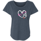 Dog Mom  Ladies' Triblend Dolman Sleeve