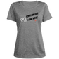 Sorry Im late Ladies' Heather Scoop Neck Performance Tee