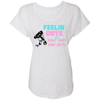 Feeling Cute  Ladies' Triblend Dolman Sleeve