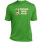 Proud Dog Dad Mens  Heather Performance Tee