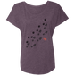 BFF Foot prints Ladies' Triblend Dolman Sleeve