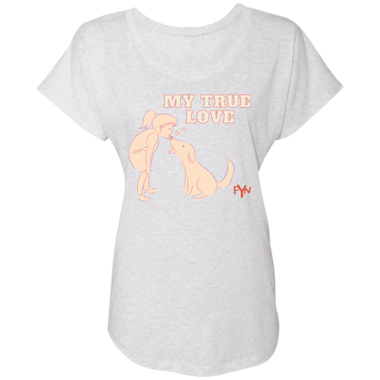 true love  Ladies' Triblend Dolman Sleeve