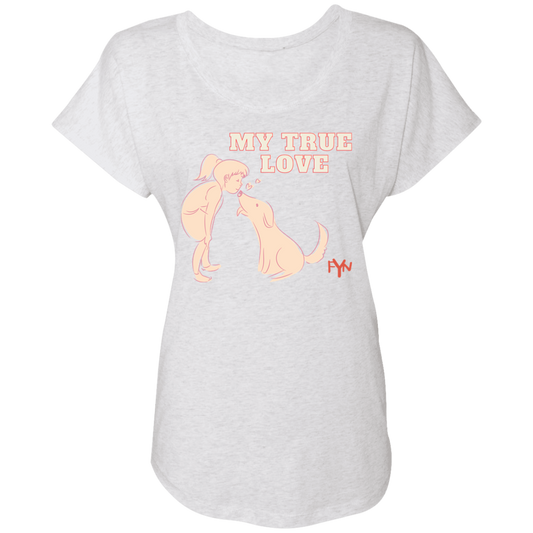true love  Ladies' Triblend Dolman Sleeve