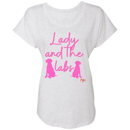 lady and the labs Ladies' Triblend Dolman Sleeve