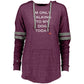 im only talking to my dog  Ladies Hooded Low Key Pullover
