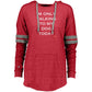 im only talking to my dog  Ladies Hooded Low Key Pullover