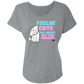 Feeling Cute Zoomies Ladies' Triblend Dolman Sleeve