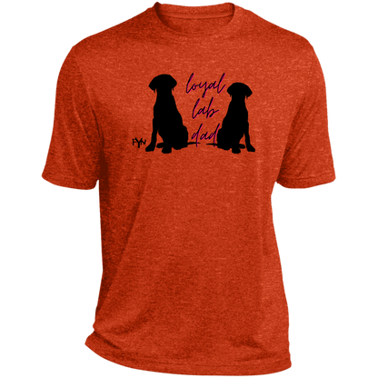 Loyal Lab dad 2  Heather Performance Tee