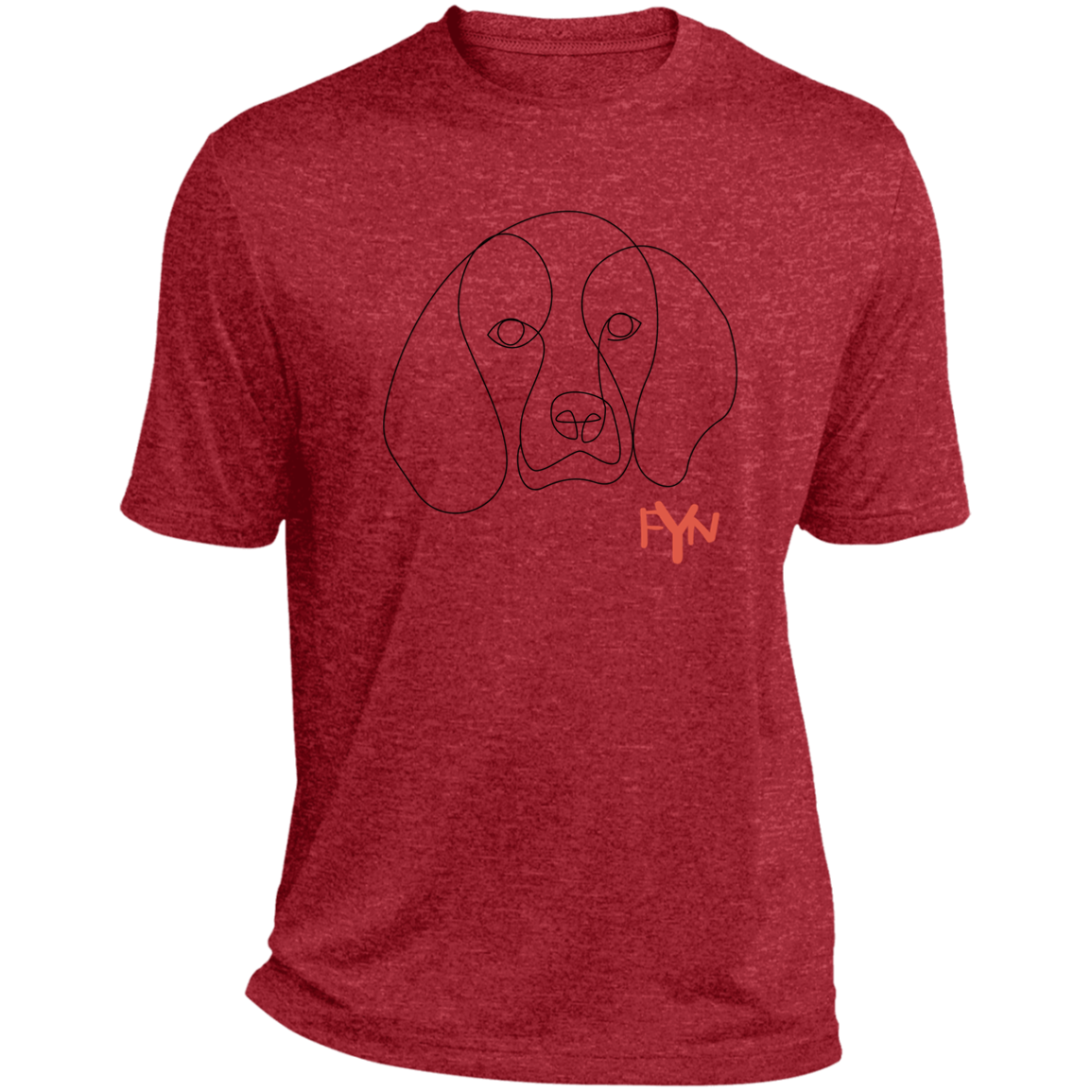 Hound Mens  Heather Performance Tee