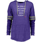 im only talking to my dog  Ladies Hooded Low Key Pullover
