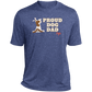 Proud Dog Dad Mens  Heather Performance Tee