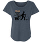 Team poop and scoop  Ladies' Triblend Dolman Sleeve