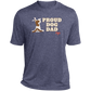 Proud Dog Dad Mens  Heather Performance Tee