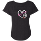 Dog Mom  Ladies' Triblend Dolman Sleeve