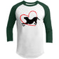 For the love of Dog 3/4 Raglan Sleeve Shirt
