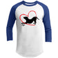 For the love of Dog 3/4 Raglan Sleeve Shirt