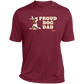 Proud Dog Dad Mens  Heather Performance Tee