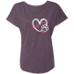 Dog Mom  Ladies' Triblend Dolman Sleeve
