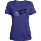Sorry Im late Ladies' Heather Scoop Neck Performance Tee