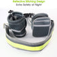 Leash Reflective waist belt with 2 pockets