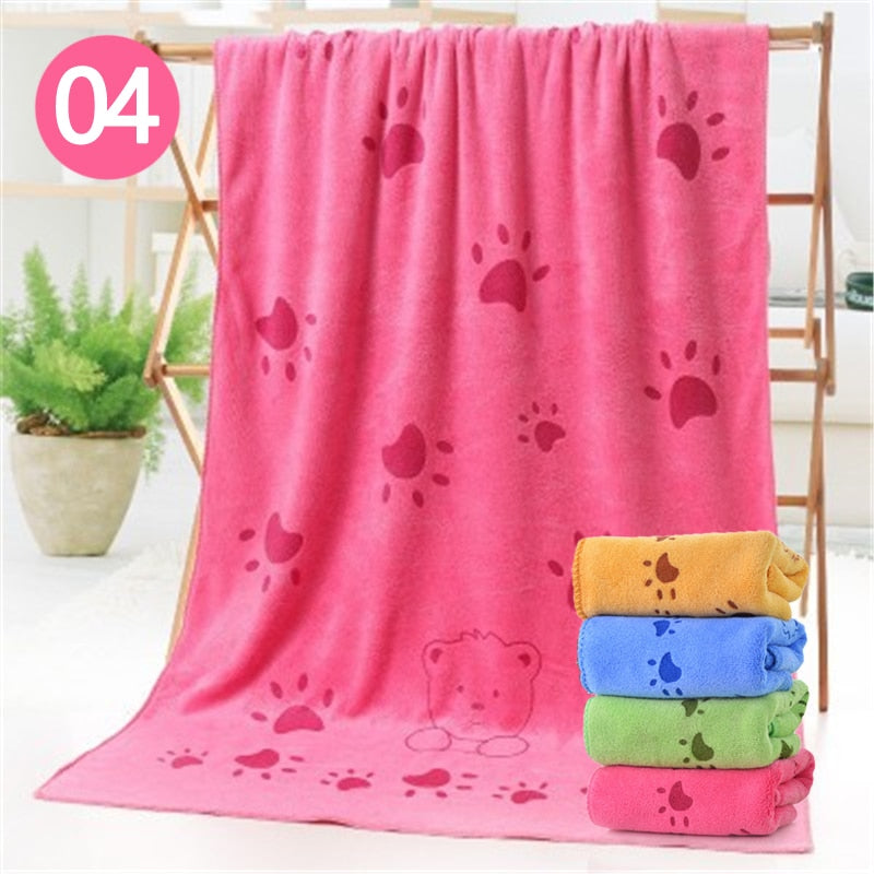 Fast-Drying Microfiber Dog Bath Towel