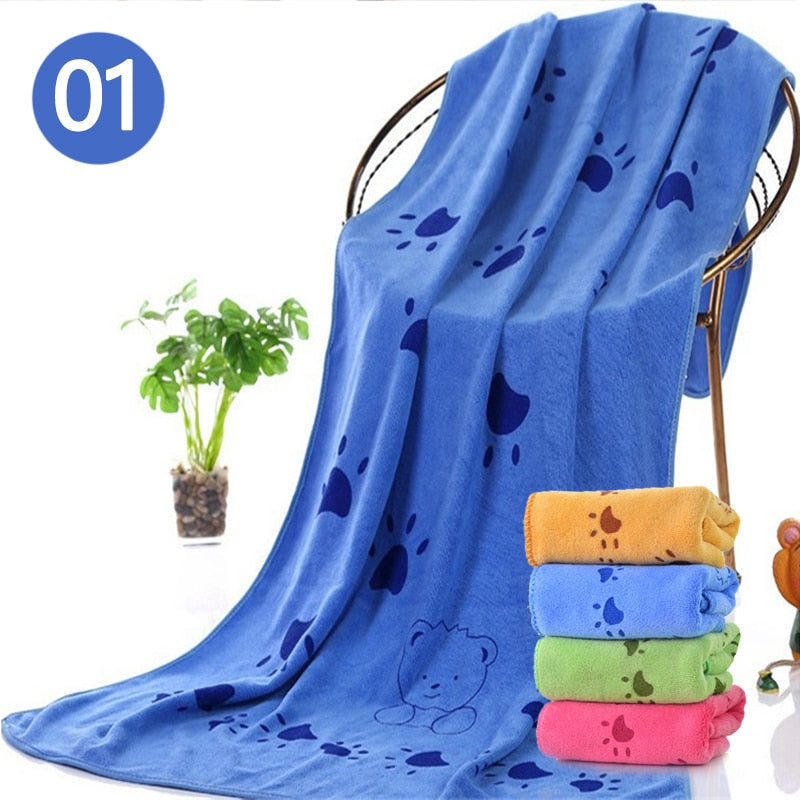 Fast-Drying Microfiber Dog Bath Towel