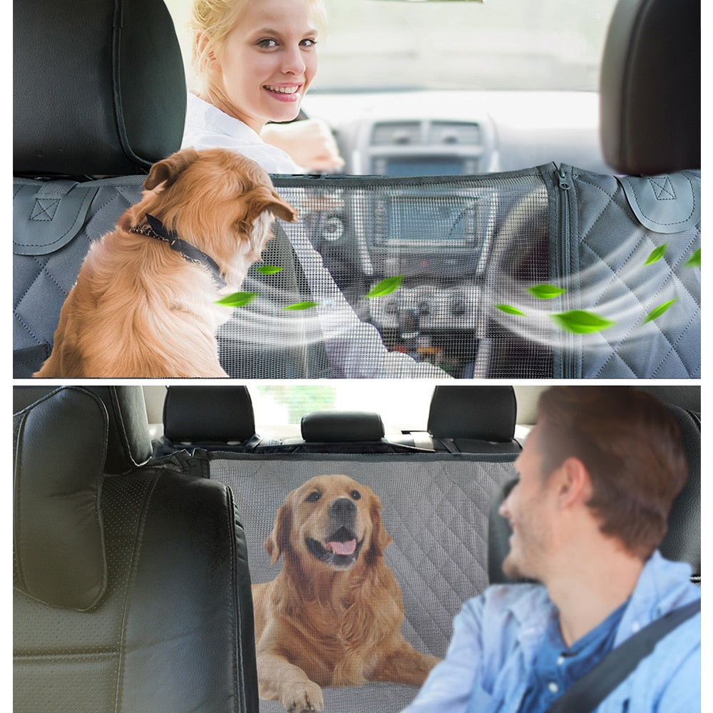 Waterproof Dog Car Seat Cover Hammock with Split
