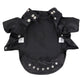 Black Studded Leather Jacket (small to med size dogs)