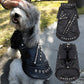 Black Studded Leather Jacket (small to med size dogs)