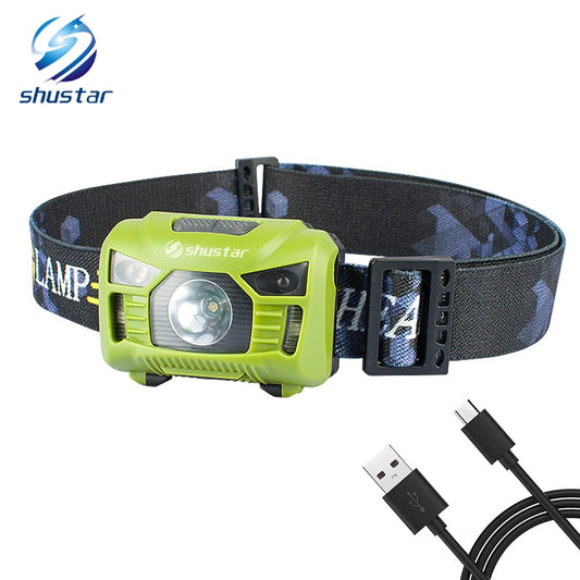 Motion Sensor Headlamp  USB Rechargeable