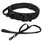 Collar and leash Military Style