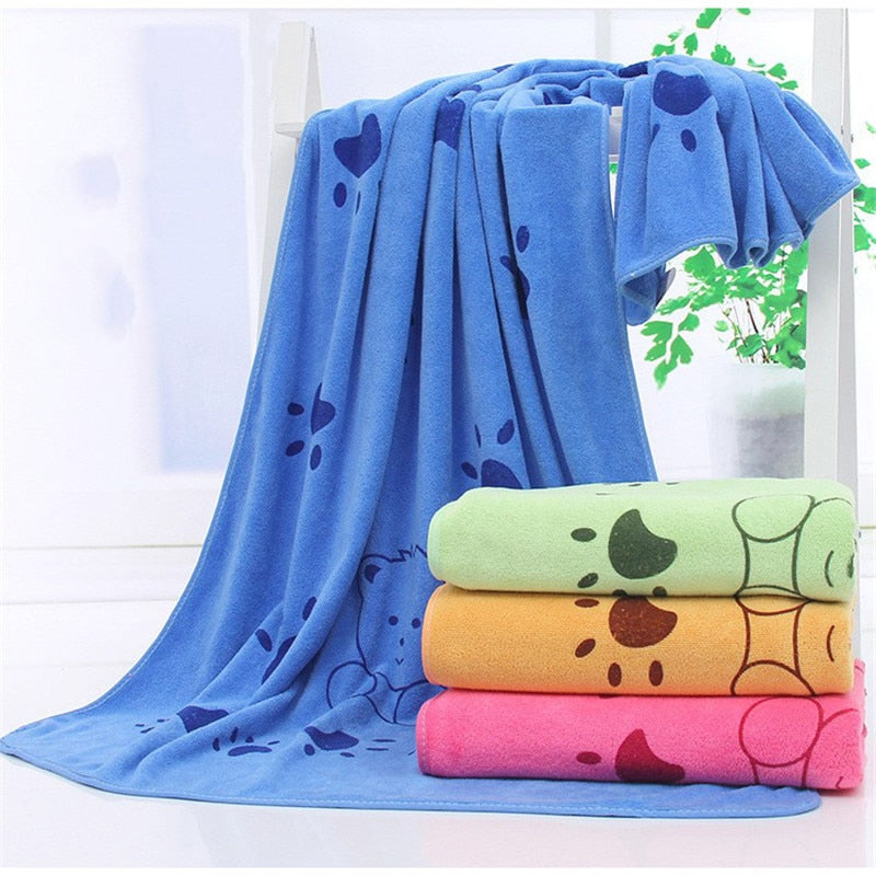 Fast-Drying Microfiber Dog Bath Towel