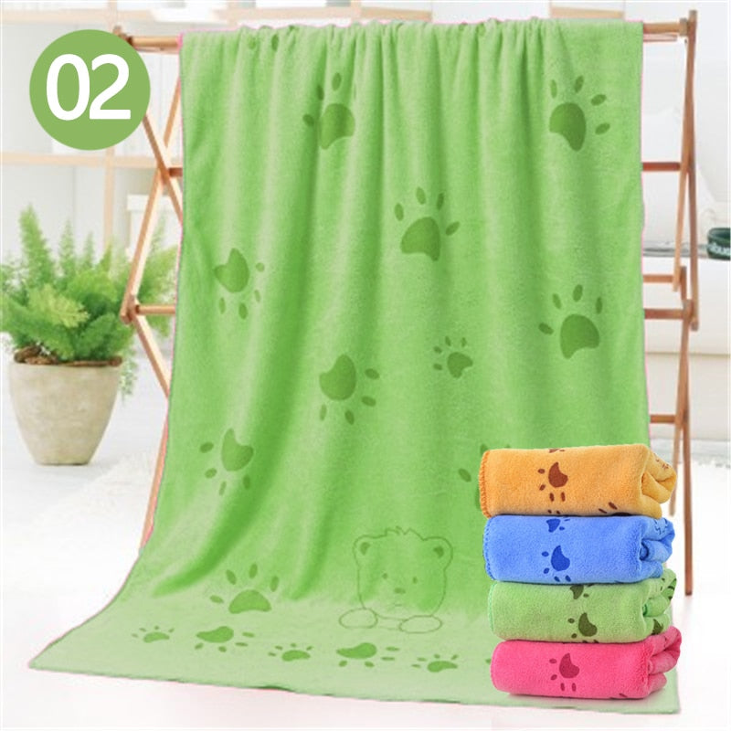 Fast-Drying Microfiber Dog Bath Towel