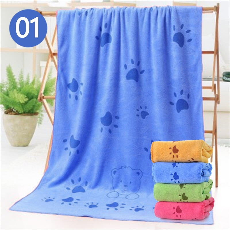 Fast-Drying Microfiber Dog Bath Towel