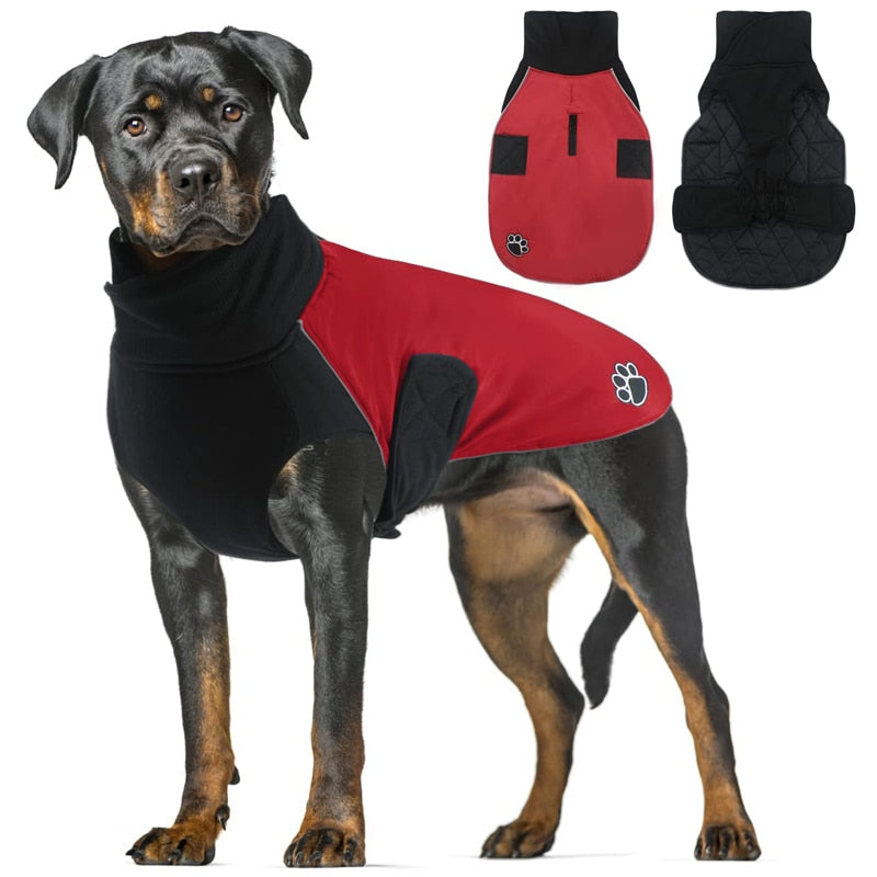 Benepaw Reversible Waterproof Dog Coat with Reflective Trim