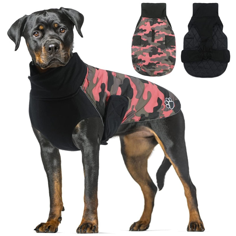 Benepaw Reversible Waterproof Dog Coat with Reflective Trim