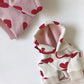 Hoodie Polka hearted for small dogs